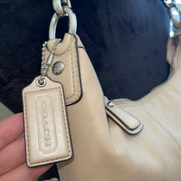 Coach Kristin Leather Hobo Champagne shoulder bag - Picture 8 of 10